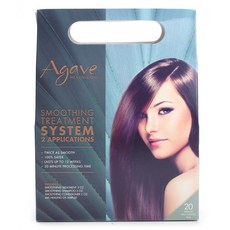 AGAVE 平滑處理系統 2 應用程序集 4, 護理 89ml+洗髮精 59ml+護髮素 59ml+護理油安瓶 4ml, 1組