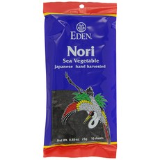 EDEN 紫菜海苔 10片, 1個, 25克