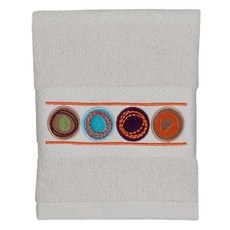 CREATIVE BATH Dot Swirl 擦拭巾 手巾, 1個