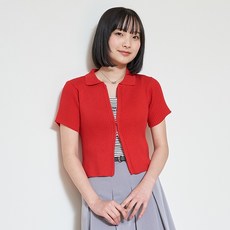 LOVETOXIC女款拉鍊短袖開襟衫(含內搭)