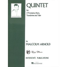 【銅管五重奏樂譜】Malcolm Arnold：Brass Quintet No. 1 適合各程度演奏者 提升音樂素養, 〔111學年度大專團體AB組-第1首〕,Malcolm Arnold：Brass