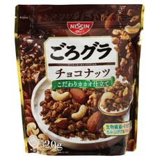 NISSIN 日清 巧克力堅果杏仁腰果核桃早餐麥片, 1個, 320g