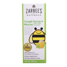 ZARBEE'S 糖漿 蜂蜜味+常春藤葉葡萄味, 1入, 118ml
