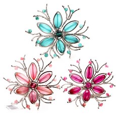 Design Imports 串珠花朵餐巾環, 1個, 隨機出貨, 1入