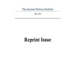 (英文圖書) Ancient History Bulletin Volume Six 平裝版, Createspace Independent Pub..., 英文