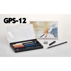 【康庭文具】雄獅 GPS-12 隨身粉彩彩繪組 8色硬粉彩 3色階素描鉛筆, 詳見包裝