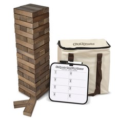 GoSports Satin Toppling Tower Bonus Rules, 棕色的