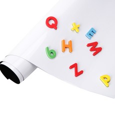 WTB磁性白板貼 全白款 軟白板牆貼 超長尺寸 送白板筆 可吸磁鐵 壁貼, 90x270cm