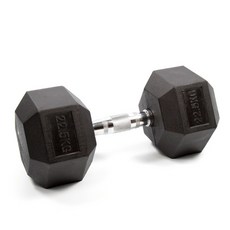 六角包膠啞鈴 22.5公斤 重量訓練 舉重 深蹲 肌力訓練, 詳見包裝, 詳見包裝