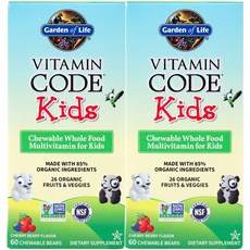 Garden of Life 孩童維生素咀嚼錠, 2瓶, 60顆