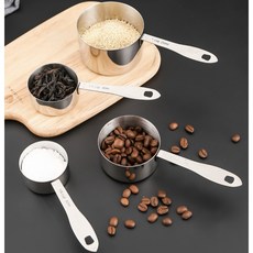四件套不銹鋼刻度量勺套裝 咖啡量勺 (1/4茶匙 1/2茶匙 1茶匙 1湯匙)