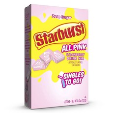 Starburst 無糖綜合草莓飲沖泡粉 6入, 1個, 12.2克