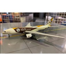 RBF 絕版 GJ 金屬 1:400 阿提哈德航空貨運 777F 謝赫·扎耶德 Etihad CARGO 飛機模型, 詳見包裝