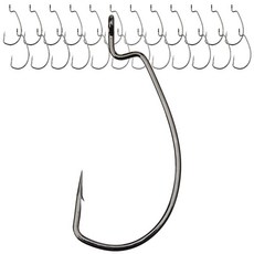 gamakatsu 超級線EWG NS鉤釣魚小時黑色, 25件