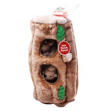 outward hound 松鼠樹屋造型絨毛寵物玩具, 1個, 棕色的