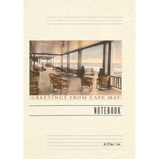 (英文圖書) Vintage Lined Notebook Greetings from Cape May New Jersey Veranda 平裝版, Found Image Press, 英文