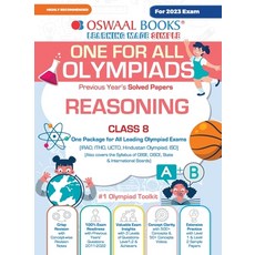 (英文圖書) Oswaal One For All Olympiad Previous Years' Solved Papers Class-8 Reasoning Book (For 2023 E... 平裝版, Oswaal Books and Learning P..., 英文