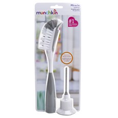 munchkin 拼色多功能杯具清潔刷, 1個, 白+灰