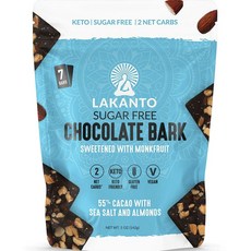 Lakanto [1 包]Lakanto 無糖巧克力樹皮 5 盎司巧克力棒, 1個, 142g