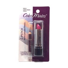 COLORMATES 唇膏與唇線筆組, 輕漿果霜, 1個