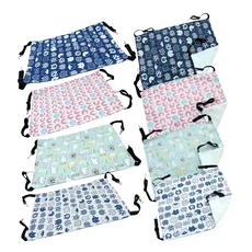 貓咪透氣吊床 多款可愛圖案 寵物涼爽吊床 貓咪專屬休憩小天地 易於清潔, 毛絨款【藏青和風貓】,大 60x50公分, 1個