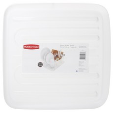 Rubbermaid 排水餐具瀝水架, 白色的