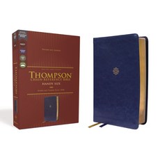 (英文圖書) Nkjv Thompson Chain-Reference Bible Handy Size Leathersoft Navy Red Letter Comfort Print Imitation Leather, Zondervan, 英文, 仿皮