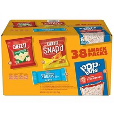 Kellogg's 家樂氏 零食包 10 塊 Cheezits + 12 塊 Snap + 8 塊脆米花 + 8 個餡餅, 1個, 1.22kg