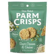 Palmcrisp 烤箱烘焙起司零食 酸奶油和洋蔥 無麩質, 1個, 50g