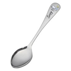 史努比印花甜點叉, 1個, 銀