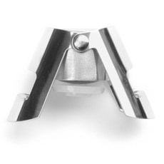 FOX RUN 蓬鬆香檳和酒瓶封口機 Licoker 塞子保護器, 1個, 銀