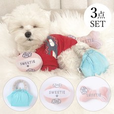 Onekosama 寵物用玩具 3款組, 1個, 粉紅色+藍色+灰色