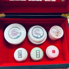 百麗的店 媽祖娘娘等女神明胭脂水粉六件組 (復古彩妝、女神妝容), 胭脂水粉六件組+單層化妝盒