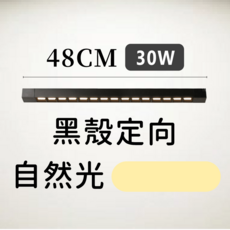 Bling Light LED 線型/長條軌道聚光燈/補光燈 30W 定向款, 黑色, 1個
