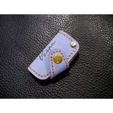 KH手工皮革工作室 Vespa鑰匙包 偉士牌鑰匙皮套 LX Primavera Sprint 150 FL GTS 300 SUPER SPORT 衝刺 150 春天 MIT台灣製造機車鑰匙包, 水藍色, 1個