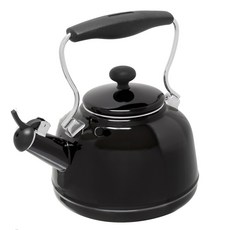 chantal 琺瑯鋼復古茶壺, 1.6L, 黑色的