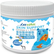 IN-Plus 蛋殼膜卵磷脂 狗用/全齡 護膚亮毛配方/魚油配方，添加Omega-3與ESM，呵護敏感肌膚, 120顆, 皮膚/毛髮, 1個