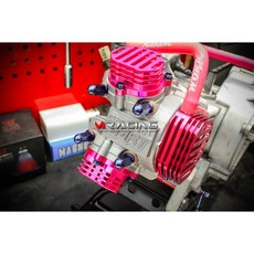 炫富精品 POSH 鈦合金 缸頭螺母(長)/8MM 適用SMRT浮字缸頭/TTMRC缸頭/原廠缸頭/排氣管螺絲, 鈦合金 原色,加長版