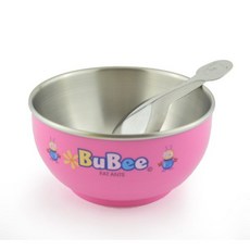 寶石牌 豆豆316不銹鋼雙層隔熱碗 11.5cm Y-235S 兒童碗 附湯匙 台灣製