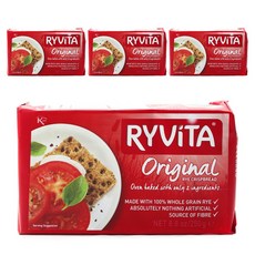 RYVITA 黑麥脆餅 原味, 4個, 250g