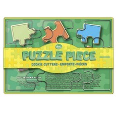 FOX RUN 拼圖餅乾模具6入, 1個, 銀