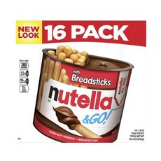 nutella 能多益 榛子朱古力醬配餅乾條, 1個, 832g