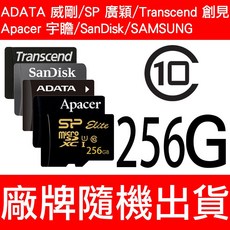 SP/ADATA 威剛 Micro SD TF 256G CLASS10 高速記憶卡 附SD轉卡, 1個, 256GB