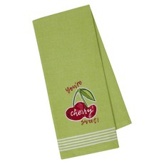 DESIGN IMPORTS 質感印花廚房毛巾, 1個, 你是櫻桃甜