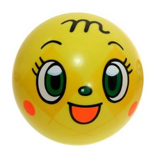 蜜瓜超人 大臉小皮球 5號 12.5cm (麵包超人/細菌人/紅精靈 圖案), 1入, 多色