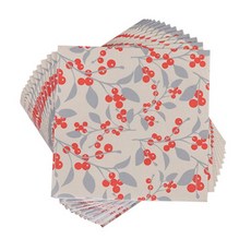 狂歡紙 3 層設計餐巾紙, 20件, 槲寄生