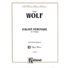【凱翊︱Kalmus】沃爾夫G大調義大利小夜曲弦樂四重奏 Hugo Wolf Italian Serenade G Major Strings, K 04044, 1個, 見封底