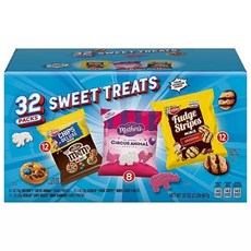 Keebler 餅乾禮盒 m&m巧克力豆餅乾 12包+糖霜動物餅乾 8包+巧克力酥餅乾 12包, 1盒, 907g