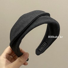 HHBABY KR 韓國高級感布藝翻邊寬邊髮箍 氣質復古髮卡頭箍 時尚髮飾