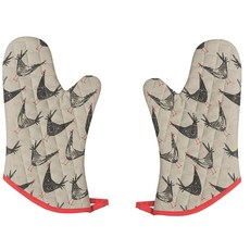 now DESIGNS 圖案印花隔熱手套, 2件, 雞抓